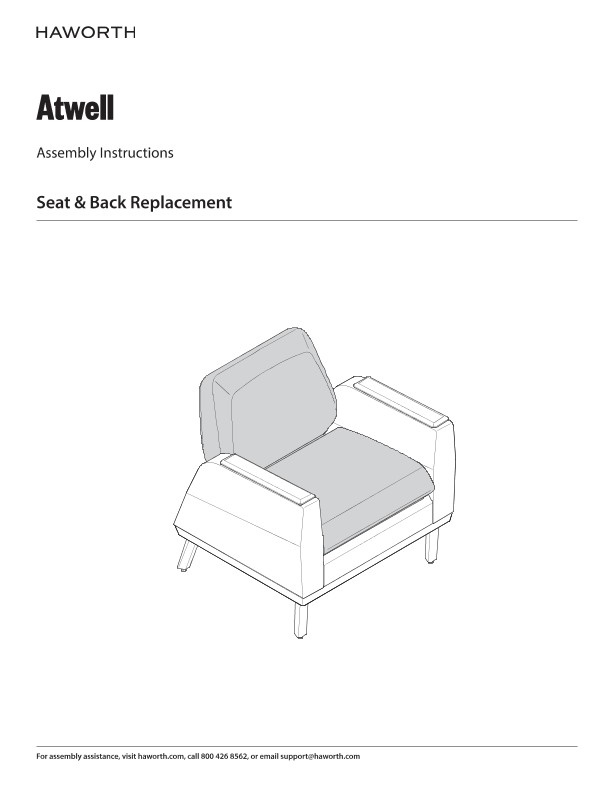 Atwell - Seat and Back Replacement - Installation