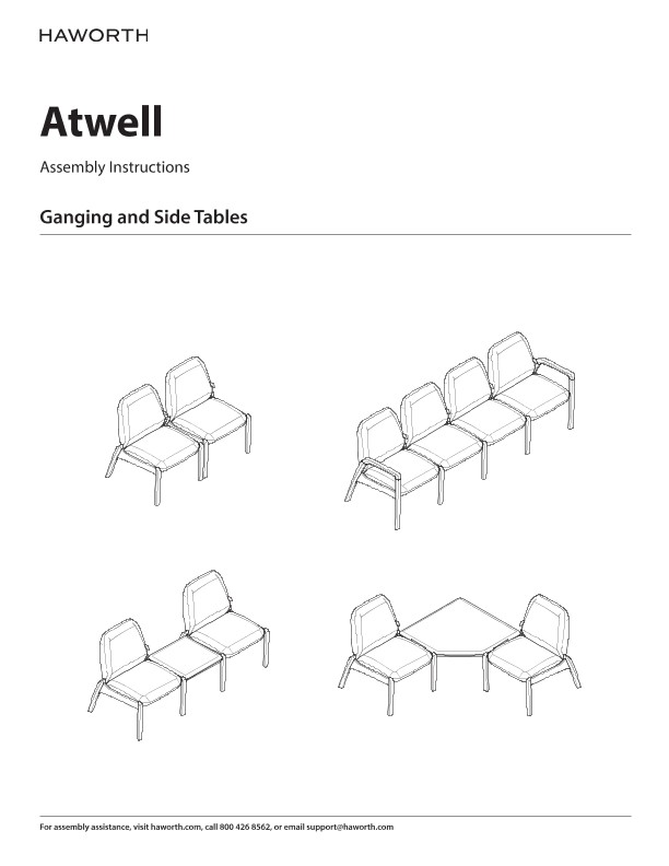 Atwell - Ganging and Side Tables - Installation