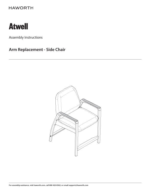 Atwell - Side Chair Arm Replacement - Installation