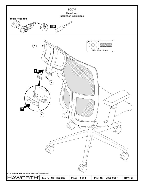 Zody headrest best sale